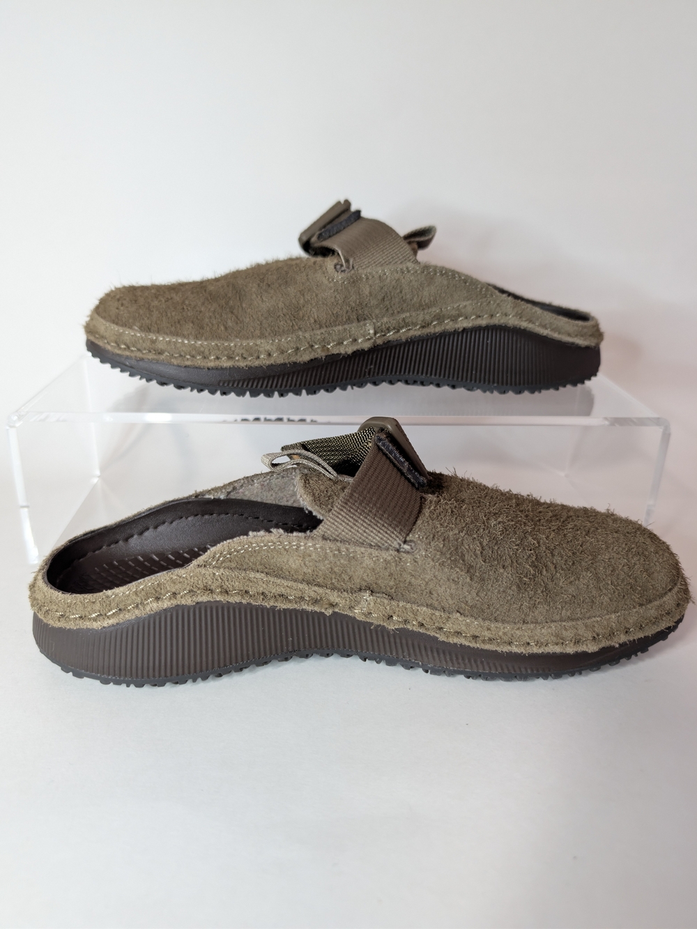 Chaco Women's Suede Mule in Olive Brown